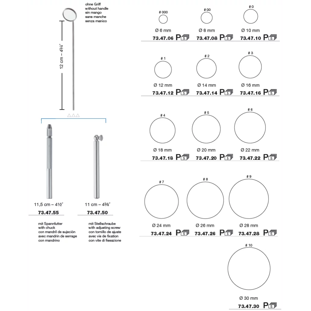 LARYNX SPEIL fig. 2 - Ø=14 mm - Medicon