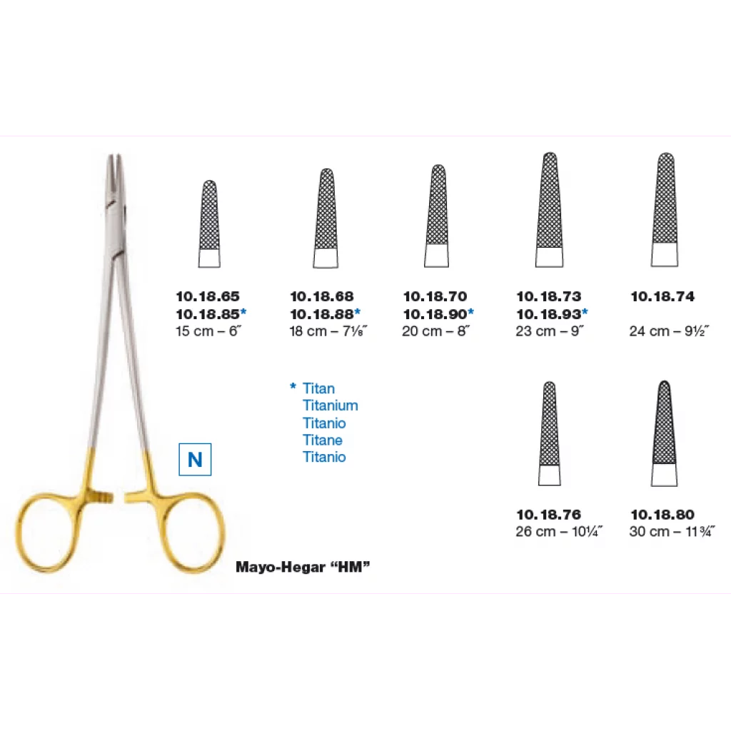 NÅLEHOLDER MAYO HEGAR HM 20 cm - Medicon